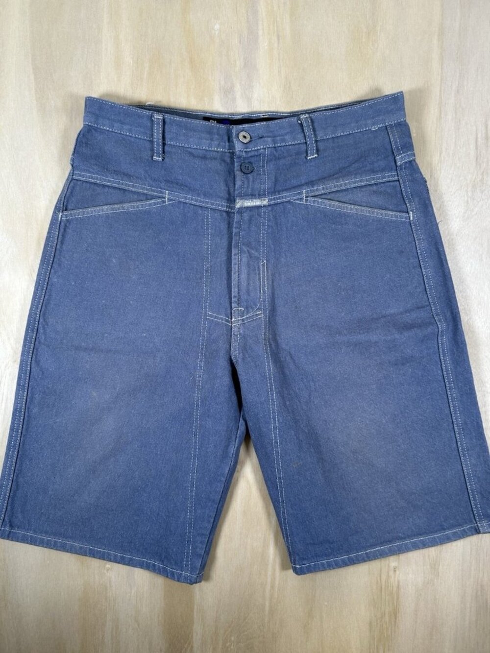 VTG Marithe Francois Girbaud Jean Shorts Mens 33 Denim Blue Street Baggy Jorts